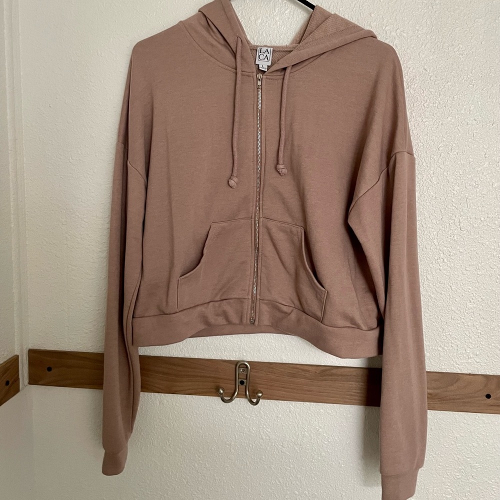 Cropped zip up jacket